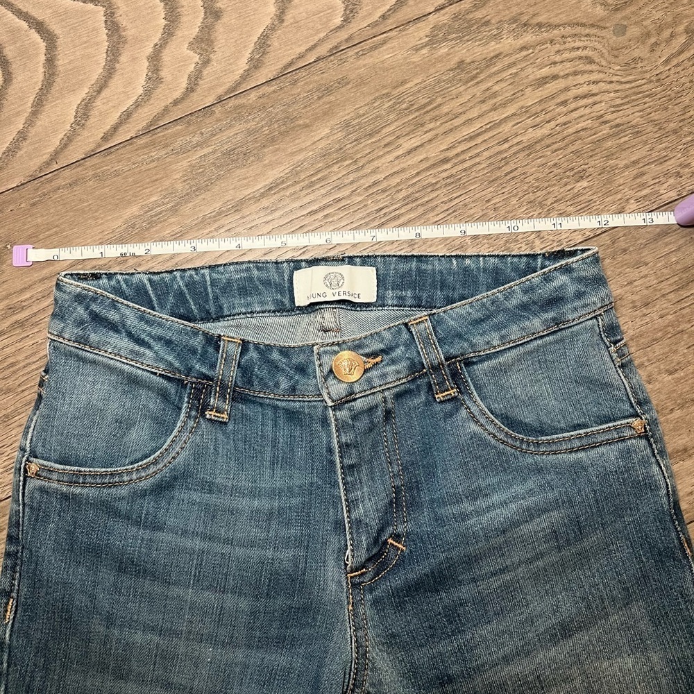 Authentic Versace Kids Straight Leg Blue Jeans - Picture 7 of 10